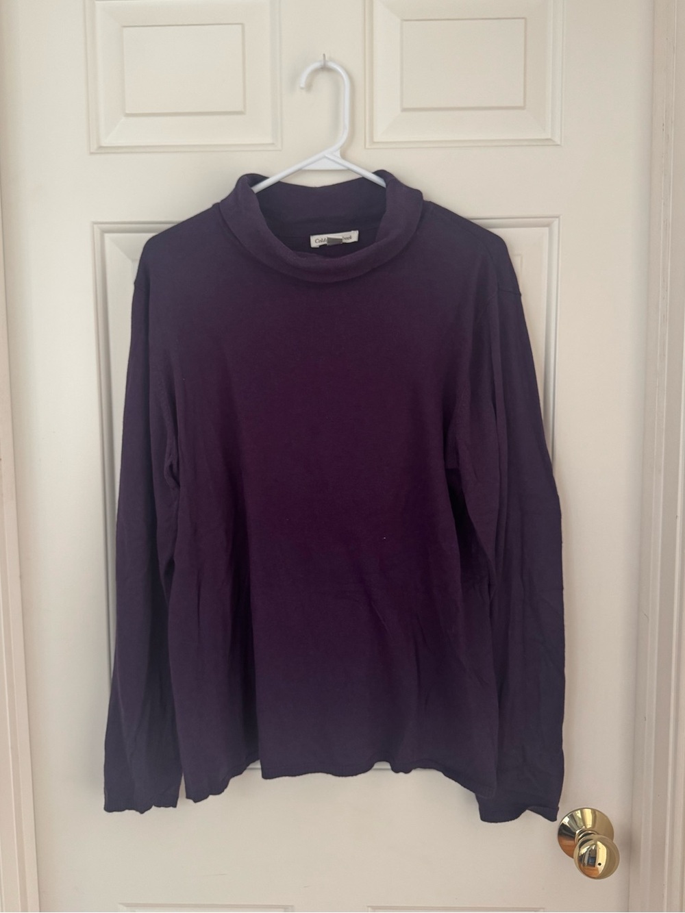 Coldwater Creek Purple Knit Turtleneck